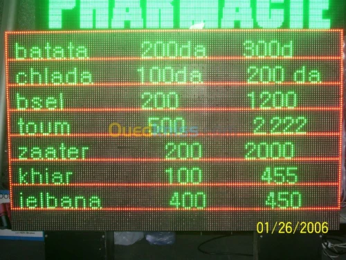 panneaux d’affichages électronique LED