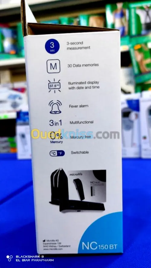 THERMOMETRE MICROLIFE FRONTAL BLUETHOO