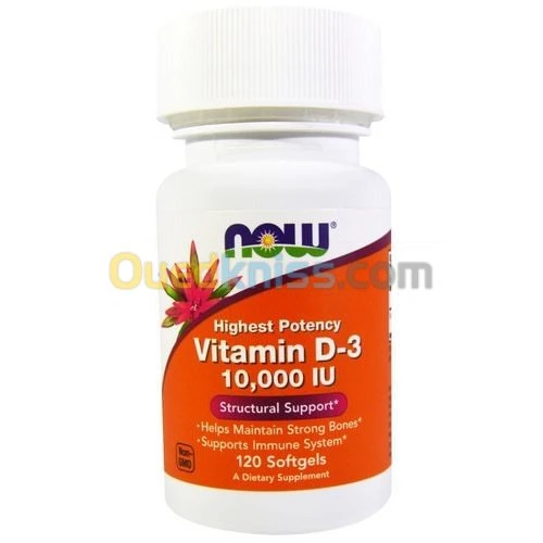 Now Vitamin D3 10.000 IU - 120 caps