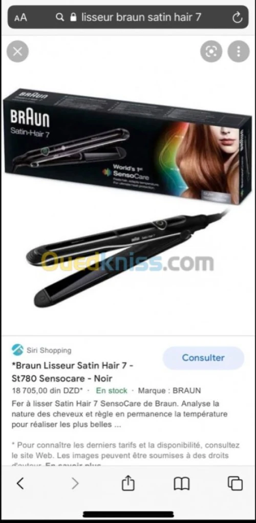lisseur braun satin hair 7 st780 