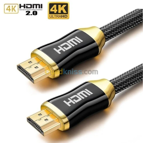 CABLE HDMI 4K 2.0 FIBRE OPTIQUE 10Metre 15M/20M/30M/40M/50M/70M/80M/100M