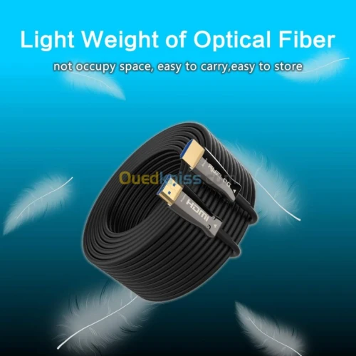 CABLE HDMI 4K 2.0 FIBRE OPTIQUE 10Metre 15M/20M/30M/40M/50M/70M/80M/100M