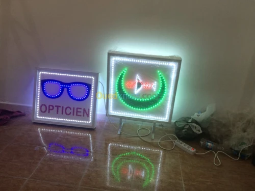 Enseigne publicitaire a LED&decoration