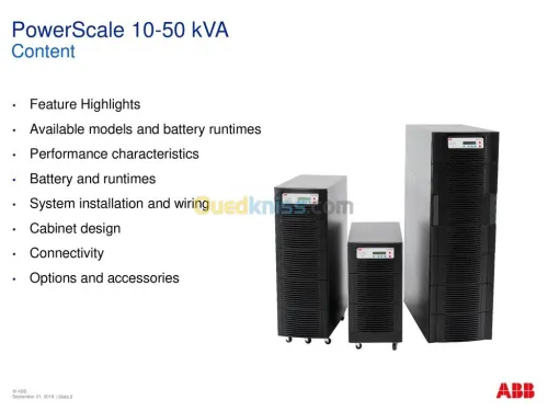 ABB POWERSCALE 10 ' 50 KVA TRI-TRI