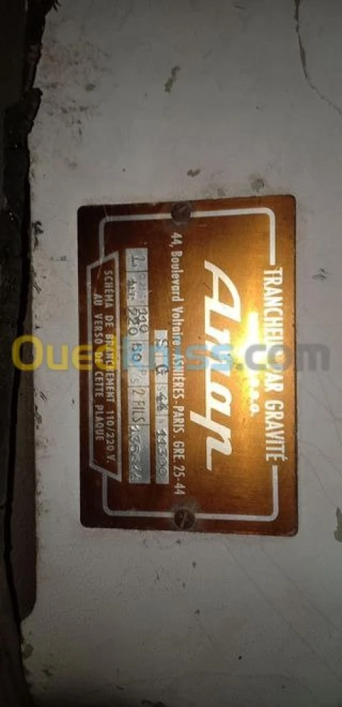 Trancheur Par gravité 