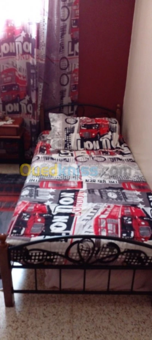 2 lit et table de nuit 