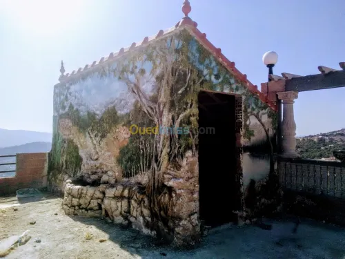 Décoration peinture cascade grotte