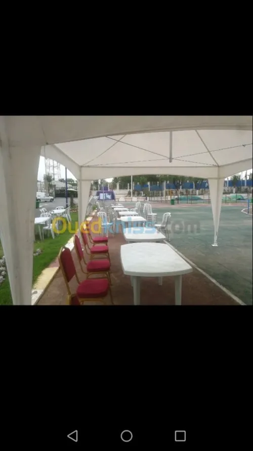 Location chaises / tables / vaisselle