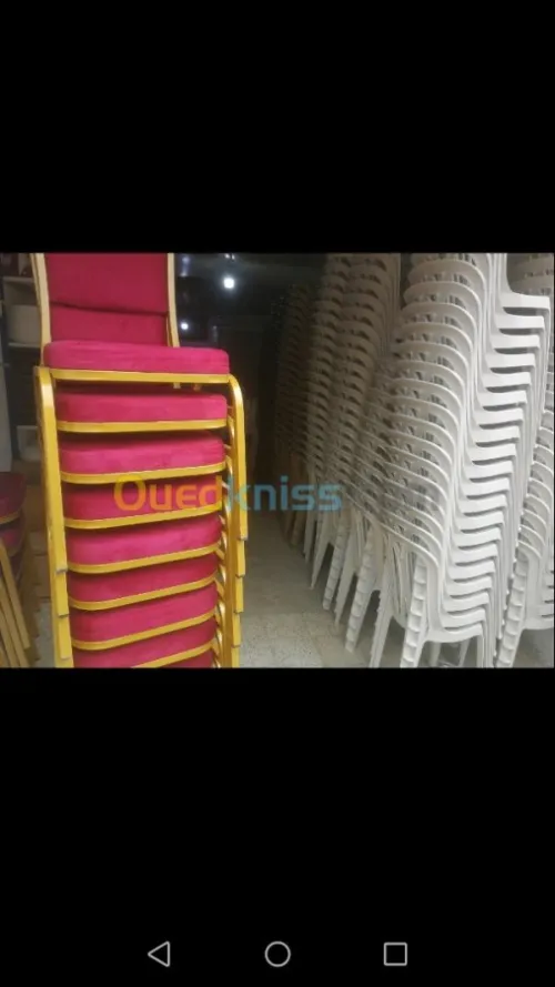 Location chaises / tables / vaisselle