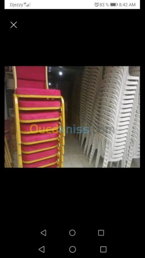 Location chaises / tables / vaisselle