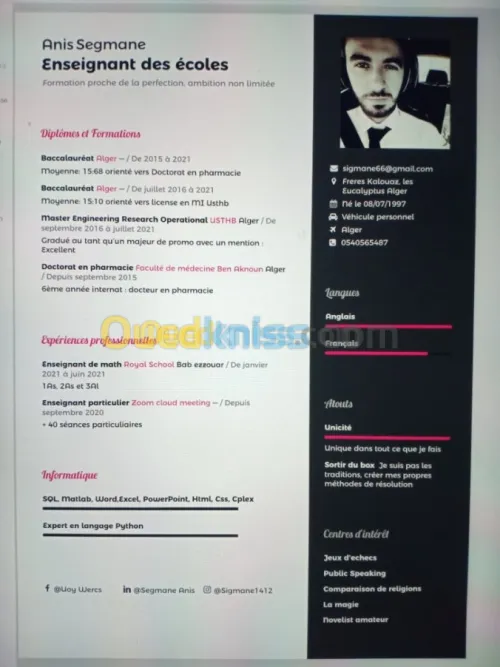 Cours de soutiens MATH lycée + BEM