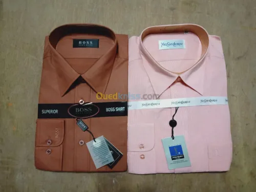 Demi-saison , brute, chemises 