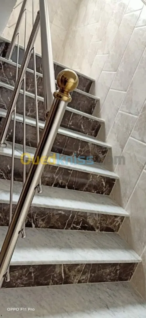 Travaux inox . Alucoband . Verre tremp