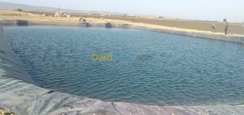 Geomembrane geocomposites, géotextiles