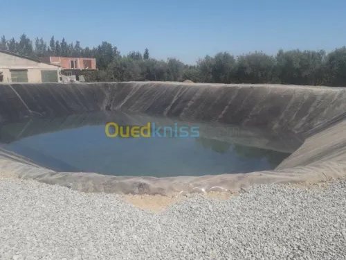 Geomembrane geocomposites, géotextiles