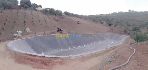 Geomembrane geocomposites, géotextiles