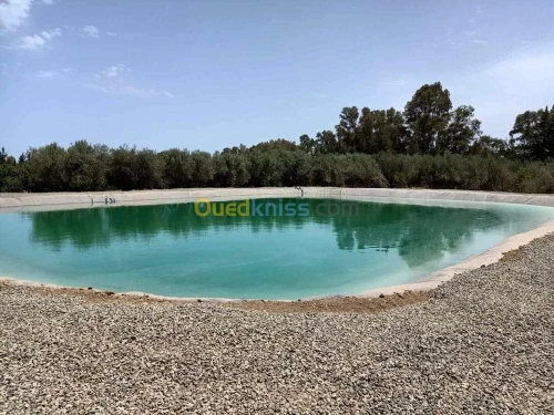 Geomembrane geocomposites, géotextiles