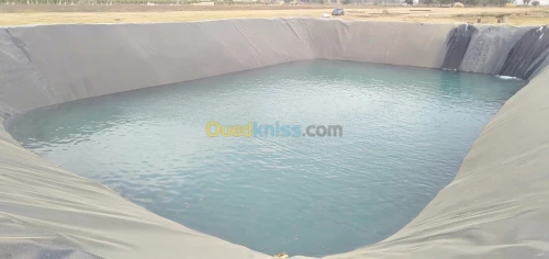 Geomembrane geocomposites, géotextiles
