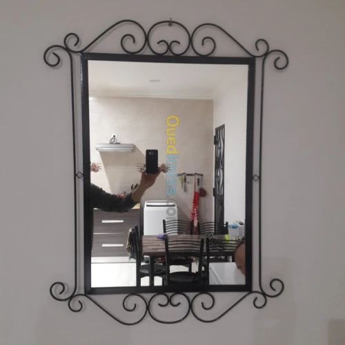 miroir en fer forgé 