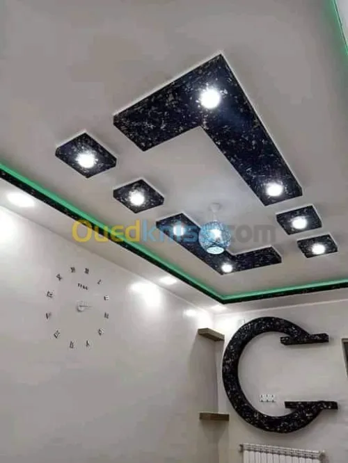 Placo plâtre BA13 et peinture