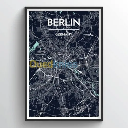 cadre decoratif avec cartes maps 