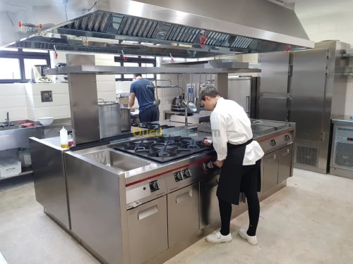 ÉLÉMENT GRILLADE (PLANCHA) GAZ PLAQUE EN BIMÉTAL Avec SOUBASSEMENT Réfrigéré (+) de 40 KG 