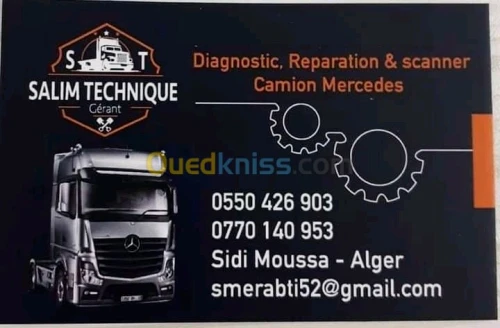 Diagnostic réparation & scanner camion