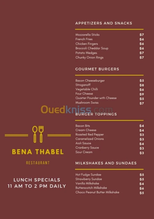 Menu, logo