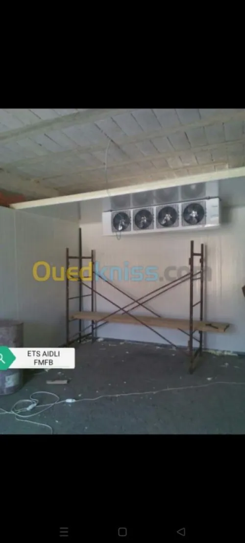 Fabrication des chambres froides indus