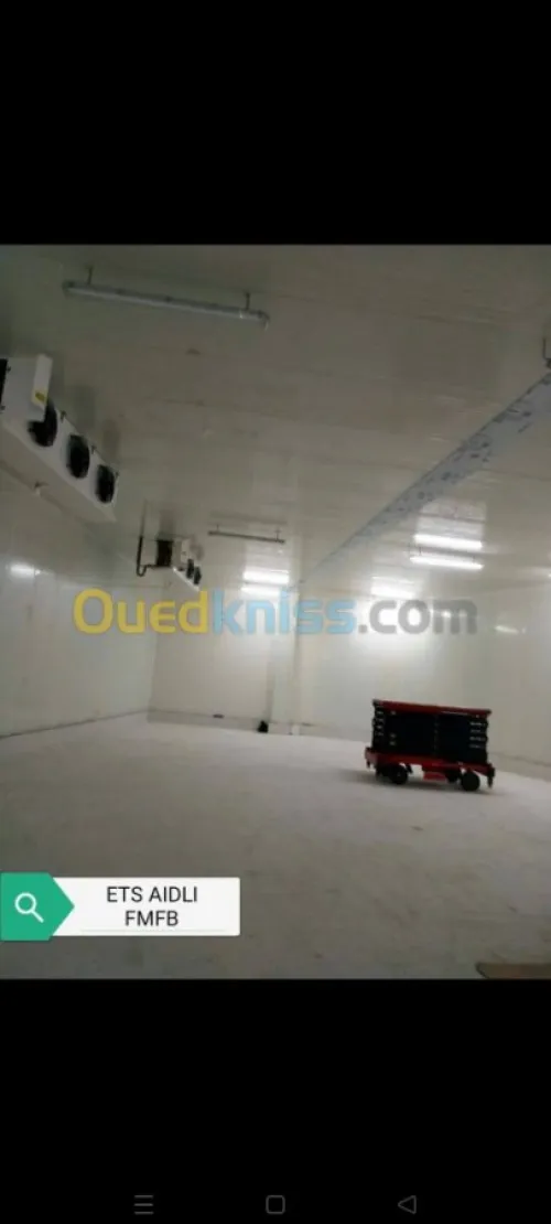 Fabrication des chambres froides indus