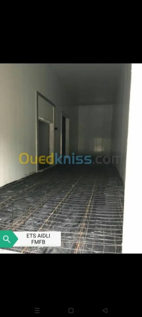 Fabrication des chambres froides indus