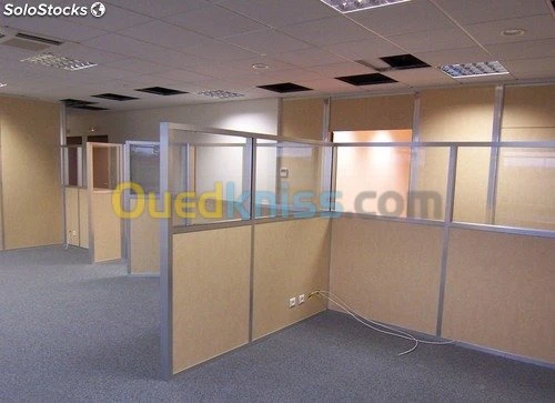 Les séparations de bureau en aluminium
