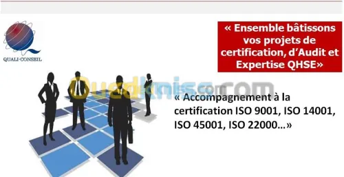 Certification ISO 9001, 22000, 14001..