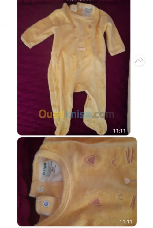 Trousseau vêtements bébé 
