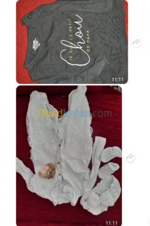 Trousseau vêtements bébé 