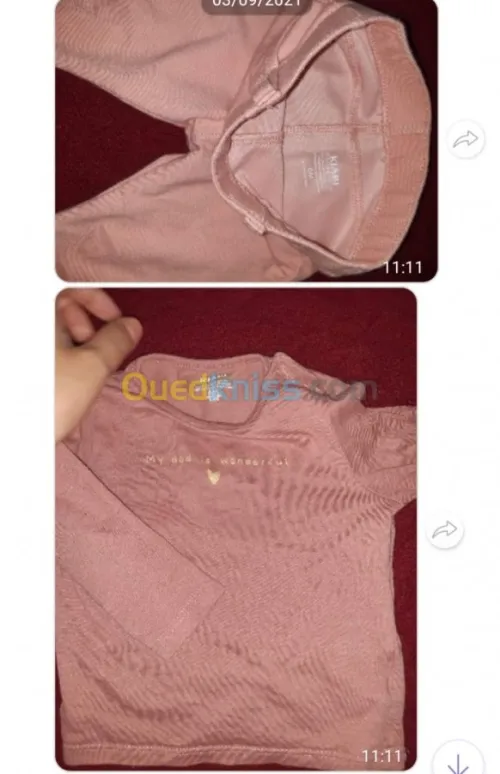 Trousseau vêtements bébé 