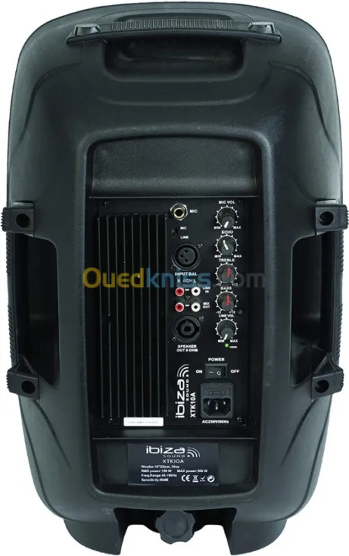 Ibiza XTK 10A - Enceinte amplifiée 300
