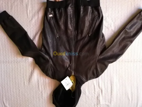 vestons en cuir agneau veritable