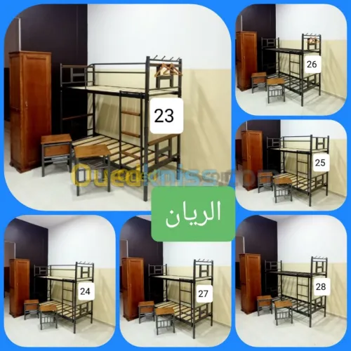 Lits superposé une place مكاتب و أدراج