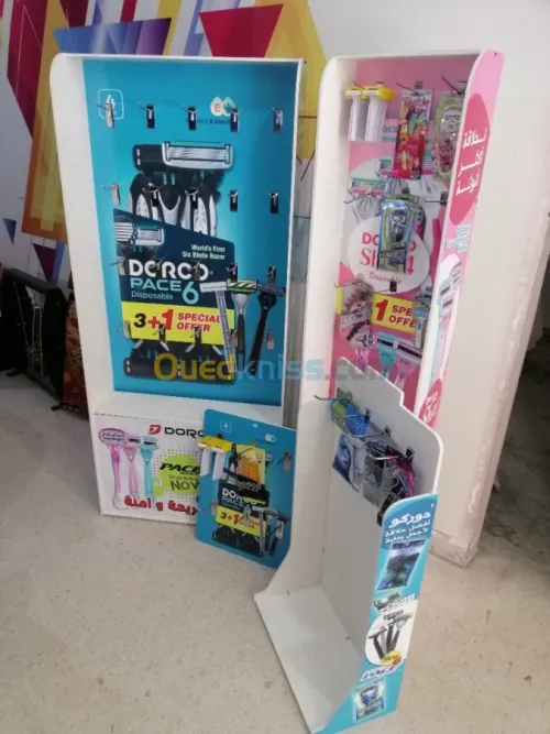 Fabrication des présentoirs 