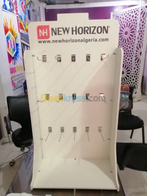 Fabrication des présentoirs 