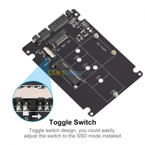 Rack Disque Dur COMBO BOX M-Sata M2 NGFF To SATA 