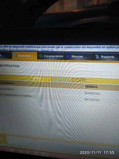 Scanner et programmation des mémoire