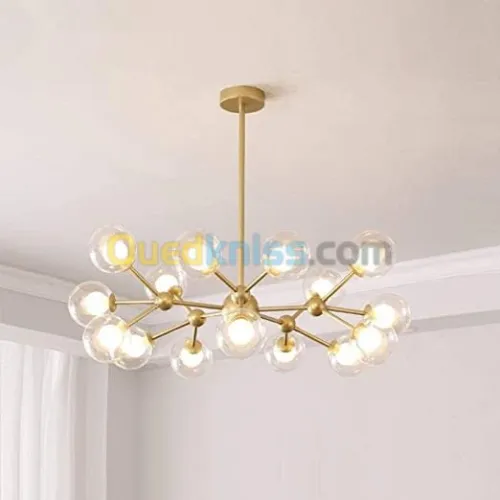 Pose des lustres et tringles 