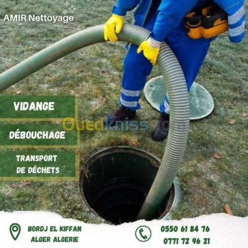 Débouchage conduite vidange cave égout