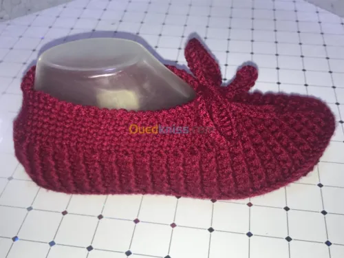 Chaussons artisanaux en laine 