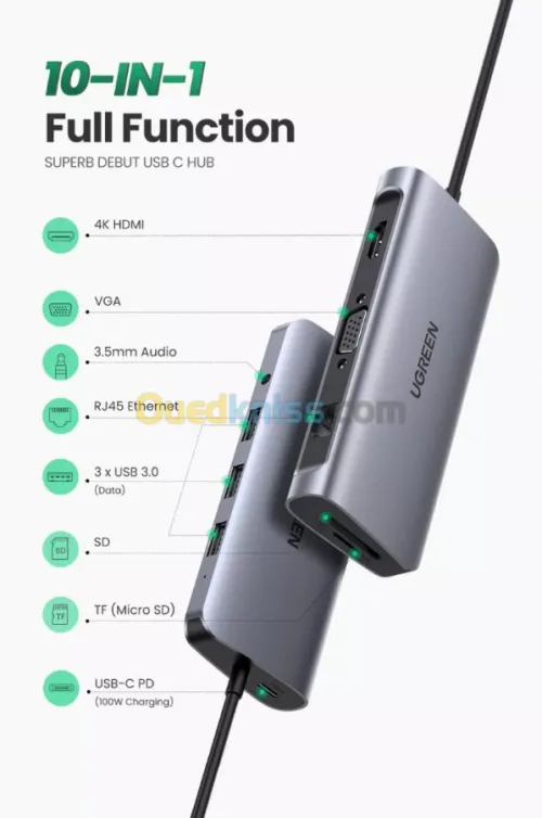Ugreen HUB 10 in 1 Type C