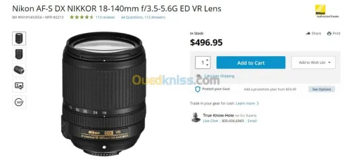 Nikon d7100 - objectif NIKKOR 18-140mm