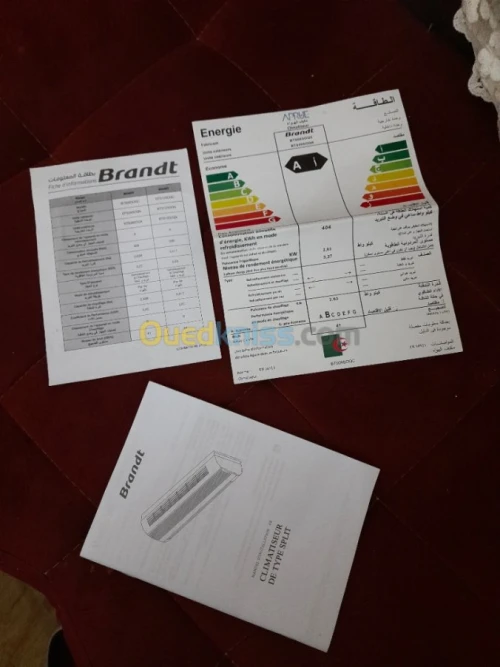 Climatisseur brandt 9000 btu