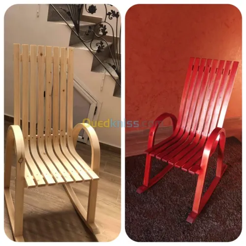 Chaise balançoire en boie